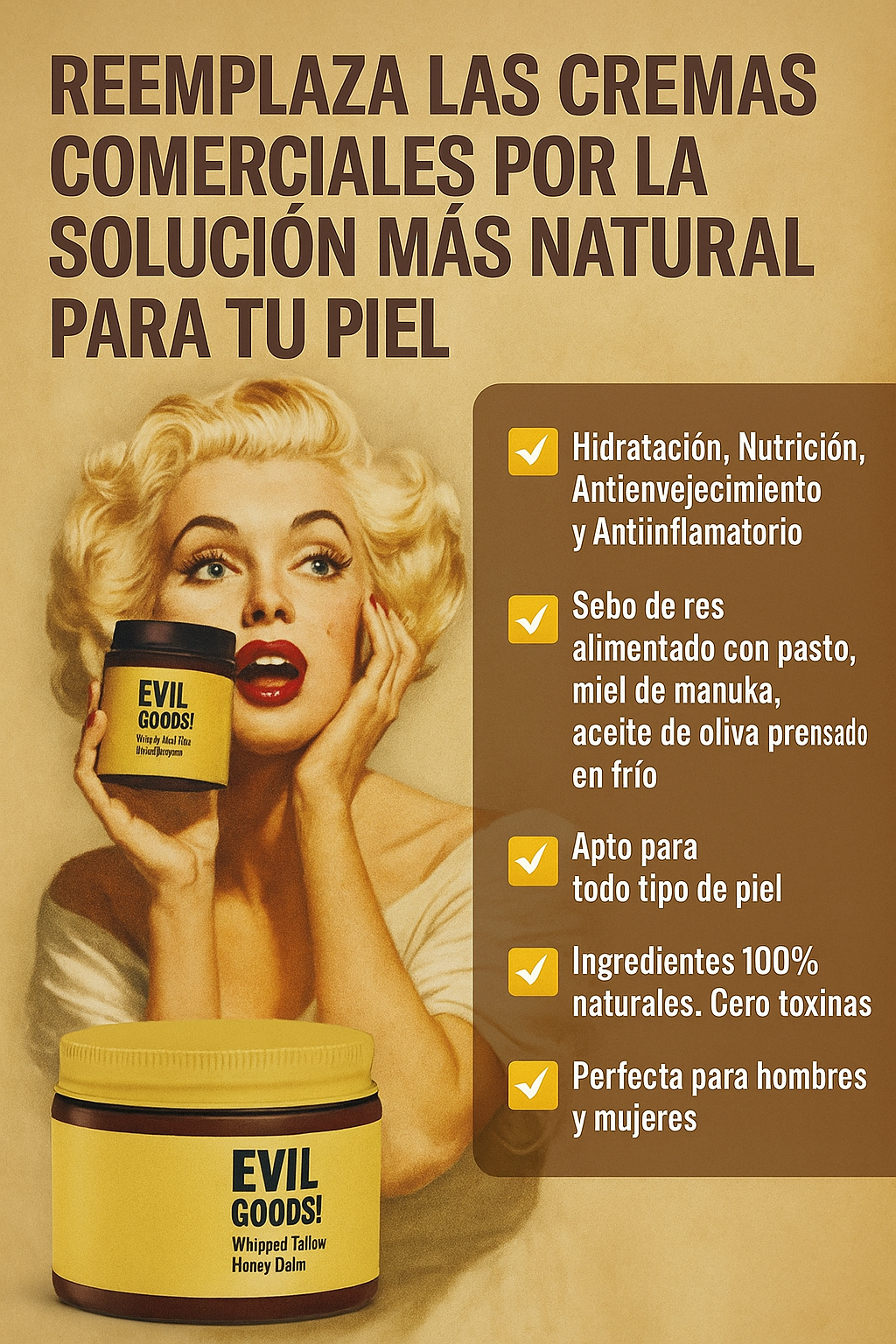 Evil Goods! Crema de Sebo de Res