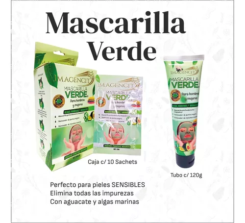 Mascarilla Elimina Arrugas de Colágeno con Algas Marinas y Aguacate
