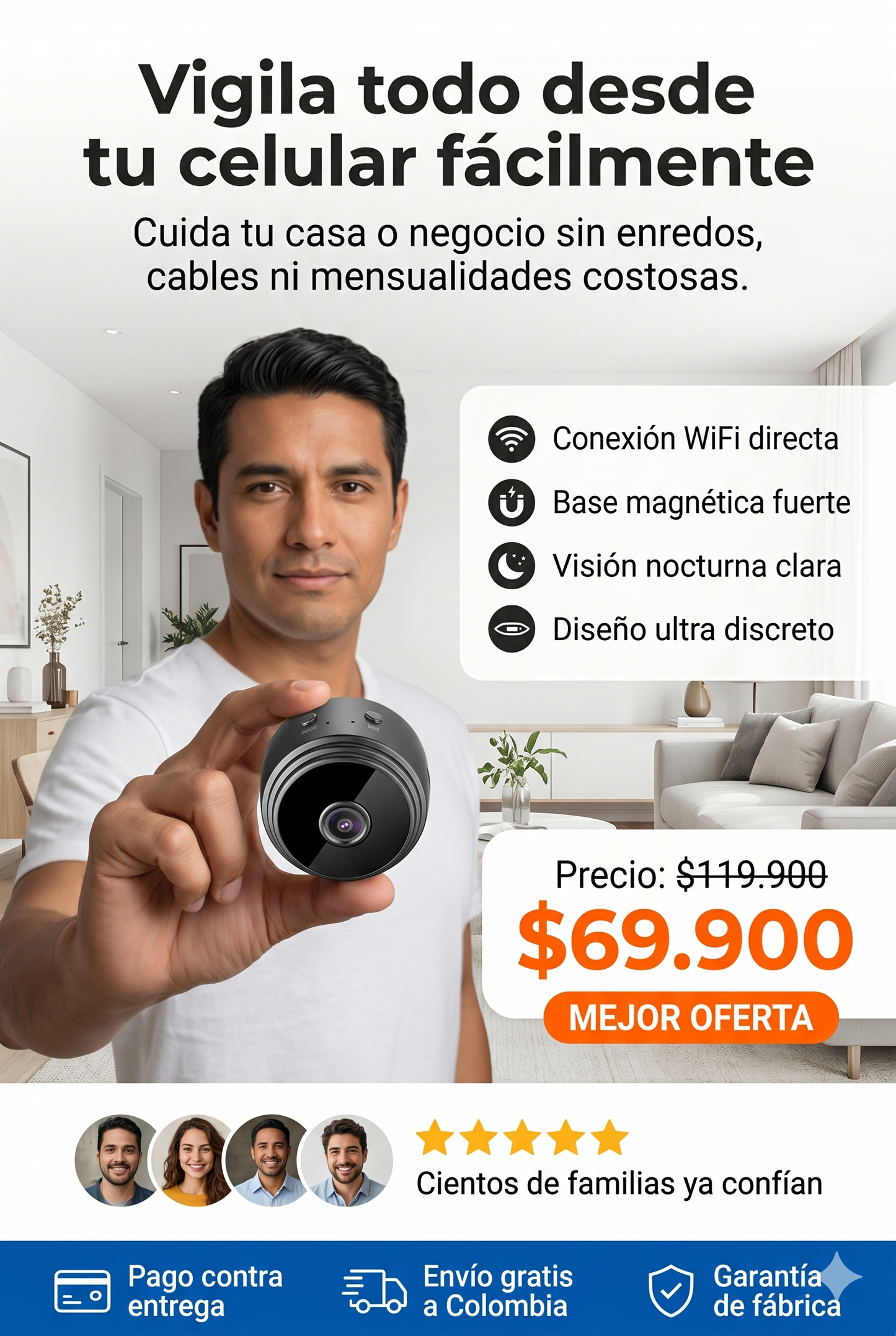 Mini Cámara WiFi "Para Todo"
