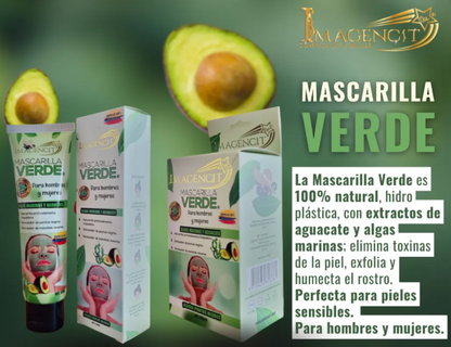 Mascarilla Elimina Arrugas de Colágeno con Algas Marinas y Aguacate
