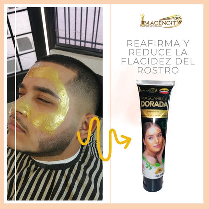 Oferta 2X1 | Mascarilla Dorada de Colágeno, 2 Cajas - 20 unds
