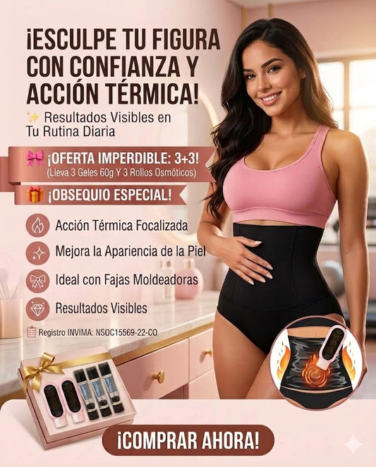 Combo Moldeador Gel Térmico + Papel Osmótico